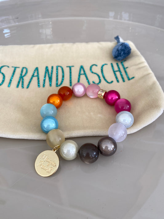 Magic Pearl Perlenarmband Iced Rainbow